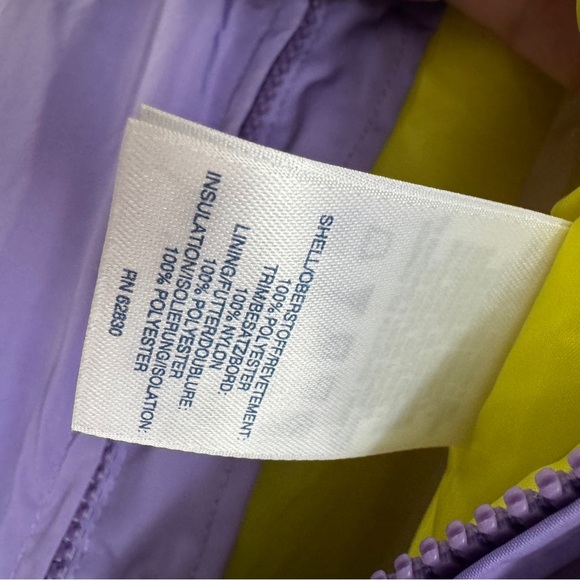 LANDSEND Youth Size 14 Snow Bibs. Color- Purple, Inseam 27 inches. Gently used - Picture 3 of 8